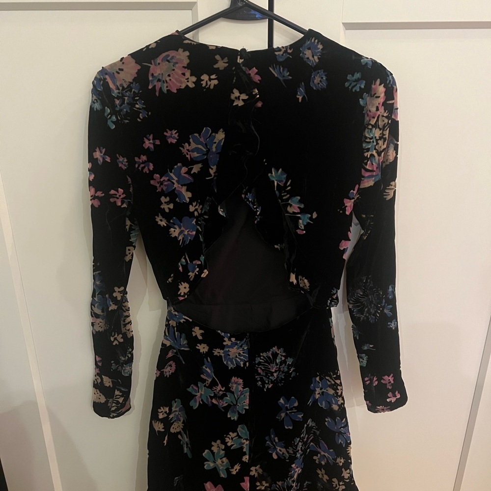 Rebecca Minkoff Black Floral Mini Dress - Picture 4 of 5